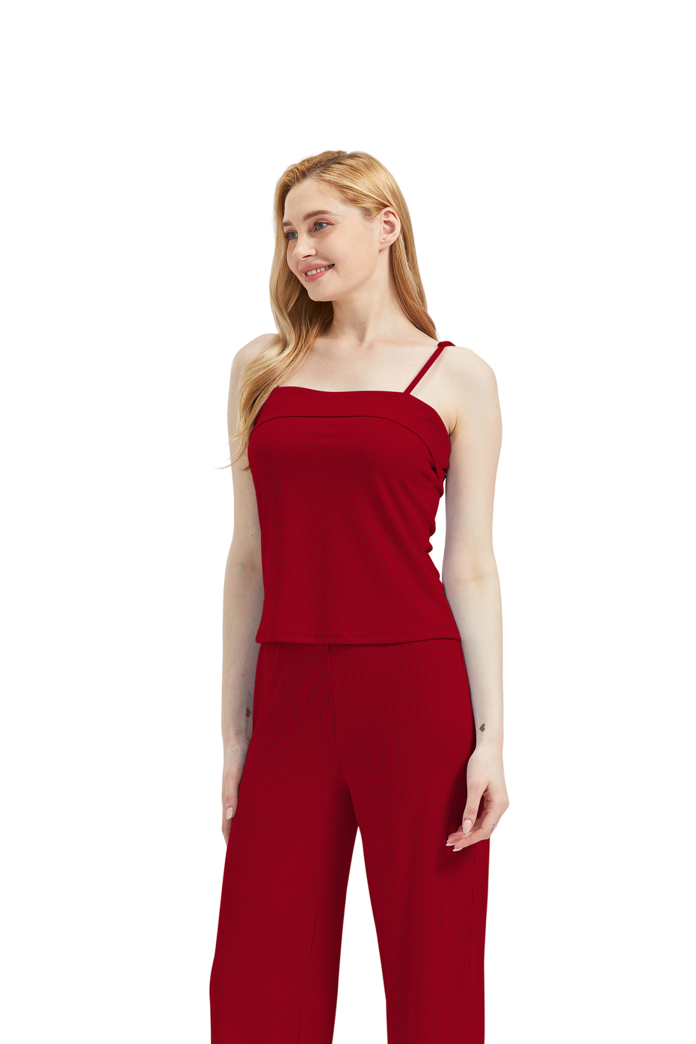 RAIKOU Schlafanzüge Für Damen Lange Schlafanzughose Set Nachtwäsche Hausanzug Freizeitanzug Zweiteiliger V-Ausschnitt Pyjama Set Nachthemd Pyjama Set Nachtwäsche Sleepwear