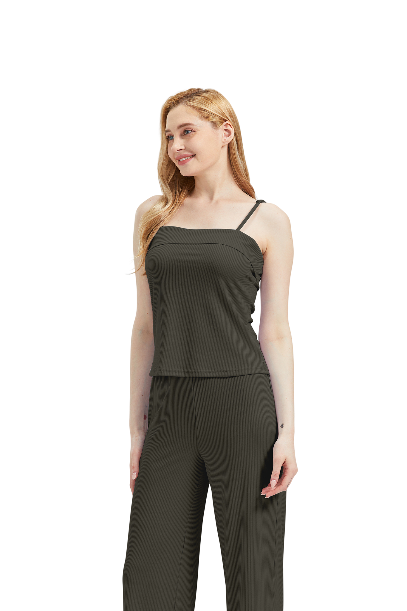 RAIKOU Schlafanzüge Für Damen Lange Schlafanzughose Set Nachtwäsche Hausanzug Freizeitanzug Zweiteiliger V-Ausschnitt Pyjama Set Nachthemd Pyjama Set Nachtwäsche Sleepwear