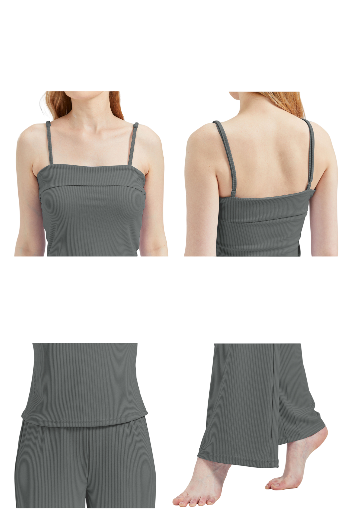 RAIKOU Schlafanzüge Für Damen Lange Schlafanzughose Set Nachtwäsche Hausanzug Freizeitanzug Zweiteiliger V-Ausschnitt Pyjama Set Nachthemd Pyjama Set Nachtwäsche Sleepwear