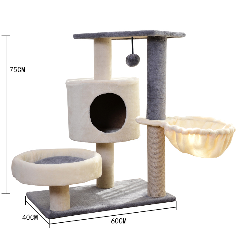 Kratzbaum, Katzenbaum, Katzenhöhle, Cat Tree, Sisal-Seil, Kratzstange, Stabil