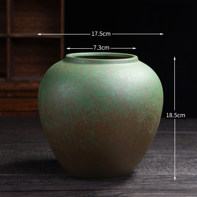 RAIKOU Dekovase Dekorative 2er-Set Blumenvase Elegante Tischdeko Keramikvase 100% Handgefertigt