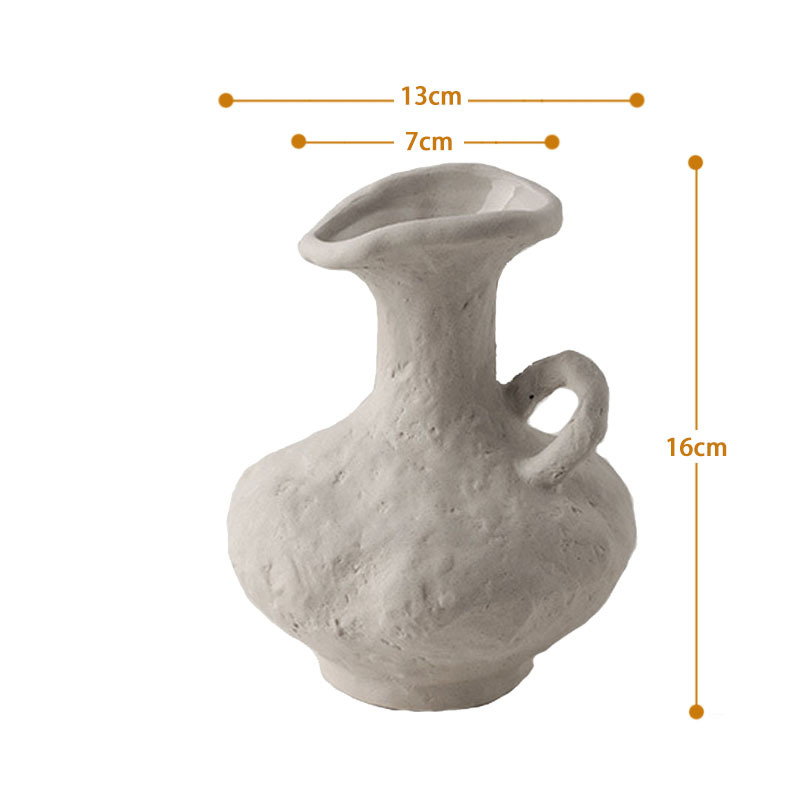 Design, Vasen, Set, 3-Teilig, Dekoration, Antike, Amphora Blumenvasen, Rustikal, Rau, Moderne, Töpfern, Lehm-Optik, DIY-Optik
