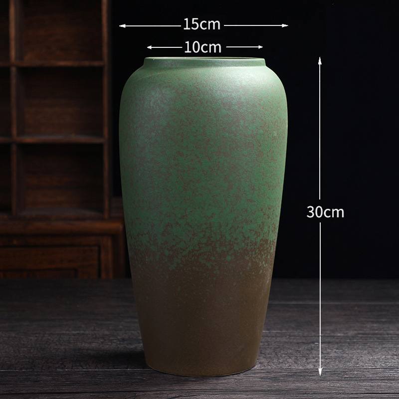 RAIKOU Dekovase Dekorative 2er-Set Blumenvase Elegante Tischdeko Keramikvase 100% Handgefertigt