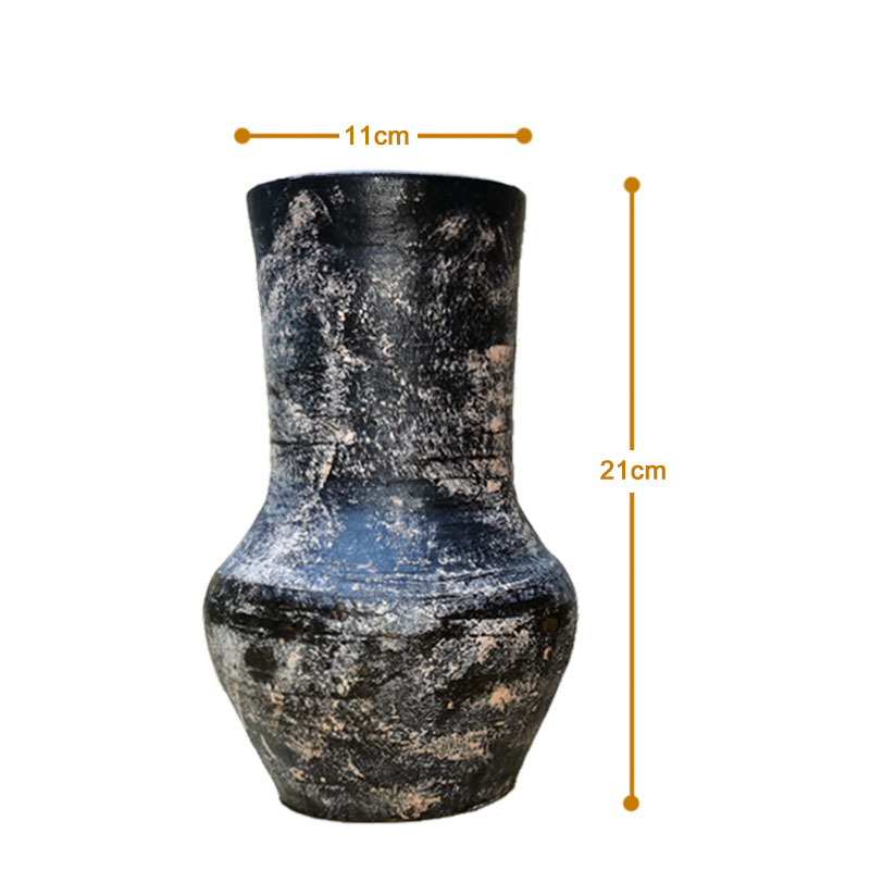 Vase, Vintage, Steinzeug, Terrakotta-Stil, Set, Elegant, Moderne, Form, Blumenvase, Zimmerdekoration, Wohnzimmer, Amphore, Minimal, Dezent