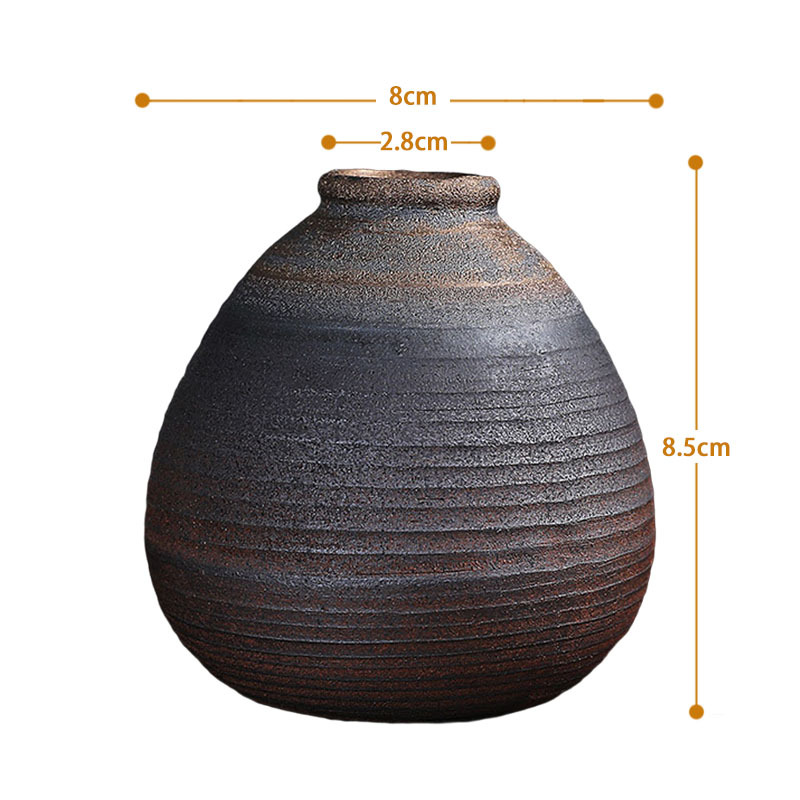 Vase, Tonvase，Clay, Set, Elegant, Moderne, Form, Blumenvase, Zimmerdekoration, Wohnzimmer, Amphore, Minimal, Dezent