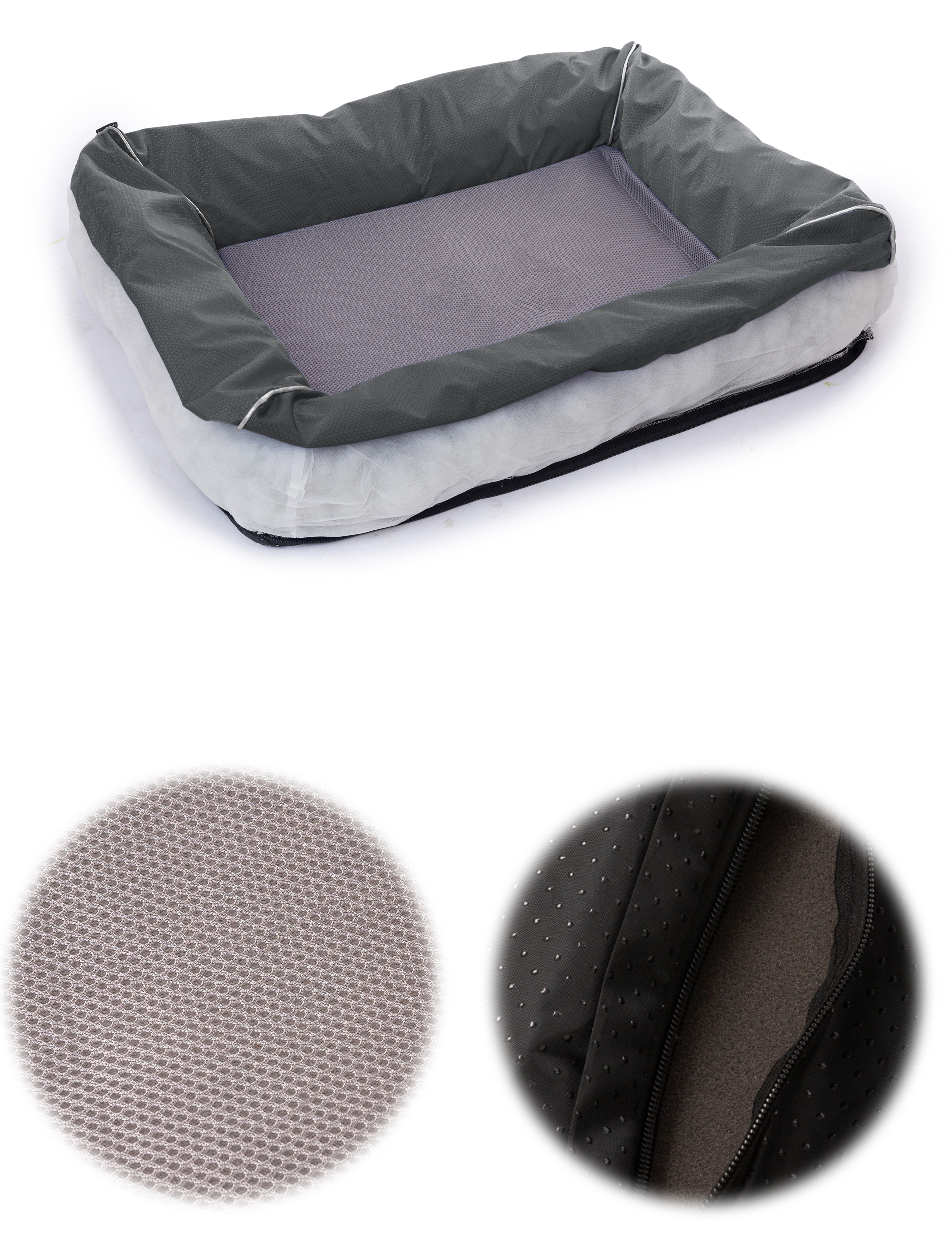 Raikou Hundebett Hundesofa Katzenbett Tierbette Bezug abnehmbar und waschbar  Boden wasserabweisend Abti Rutsch
