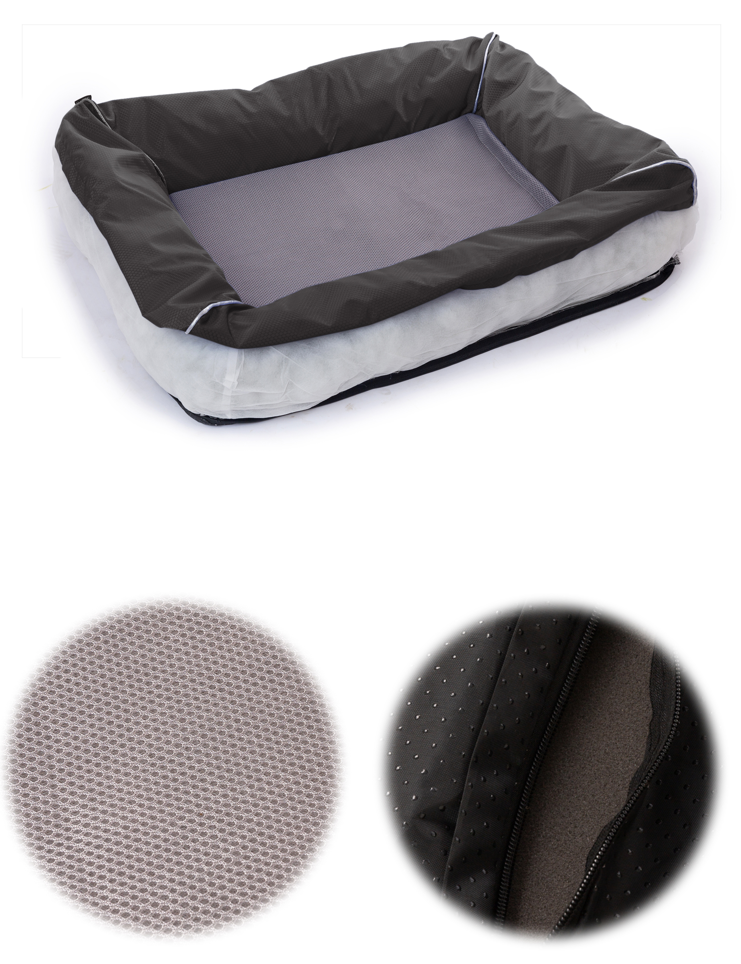 Raikou Hundebett Hundesofa Katzenbett Tierbette Bezug abnehmbar und waschbar  Boden wasserabweisend Abti Rutsch