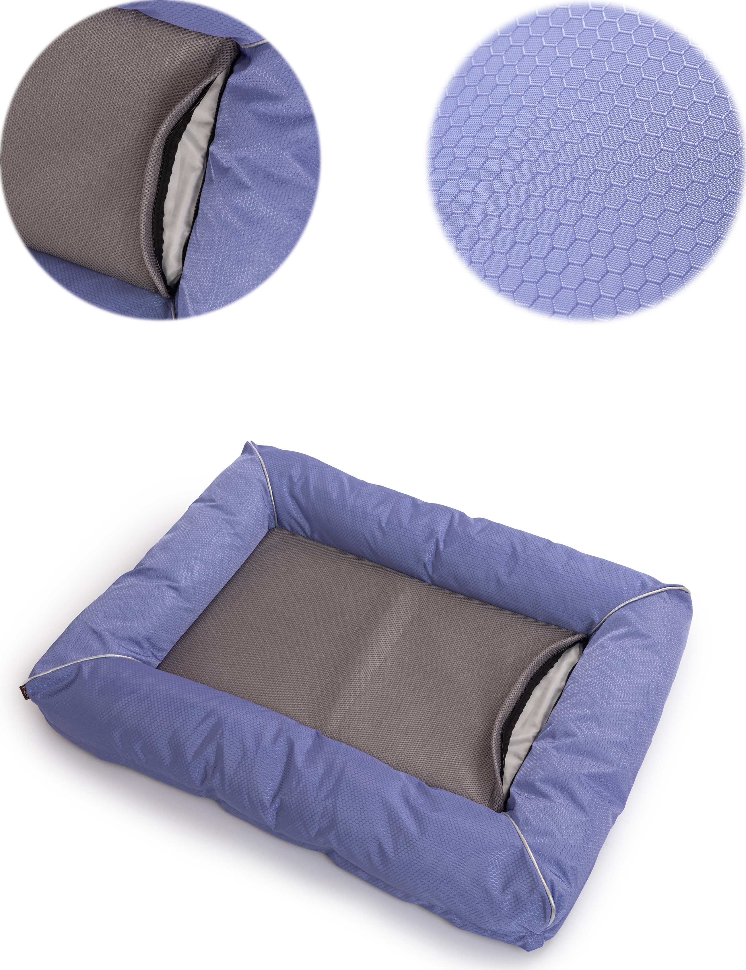 Raikou Hundebett Hundesofa Katzenbett Tierbette Bezug abnehmbar und waschbar  Boden wasserabweisend Abti Rutsch