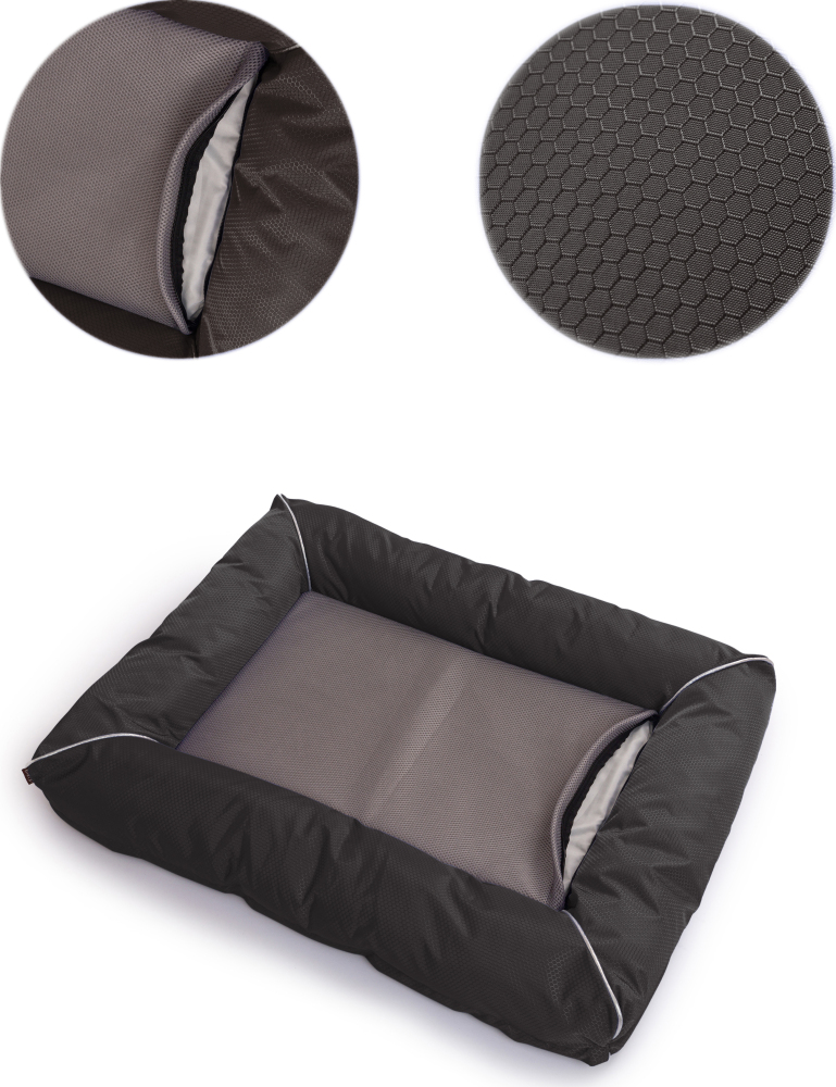 Raikou Hundebett Hundesofa Katzenbett Tierbette Bezug abnehmbar und waschbar  Boden wasserabweisend Abti Rutsch