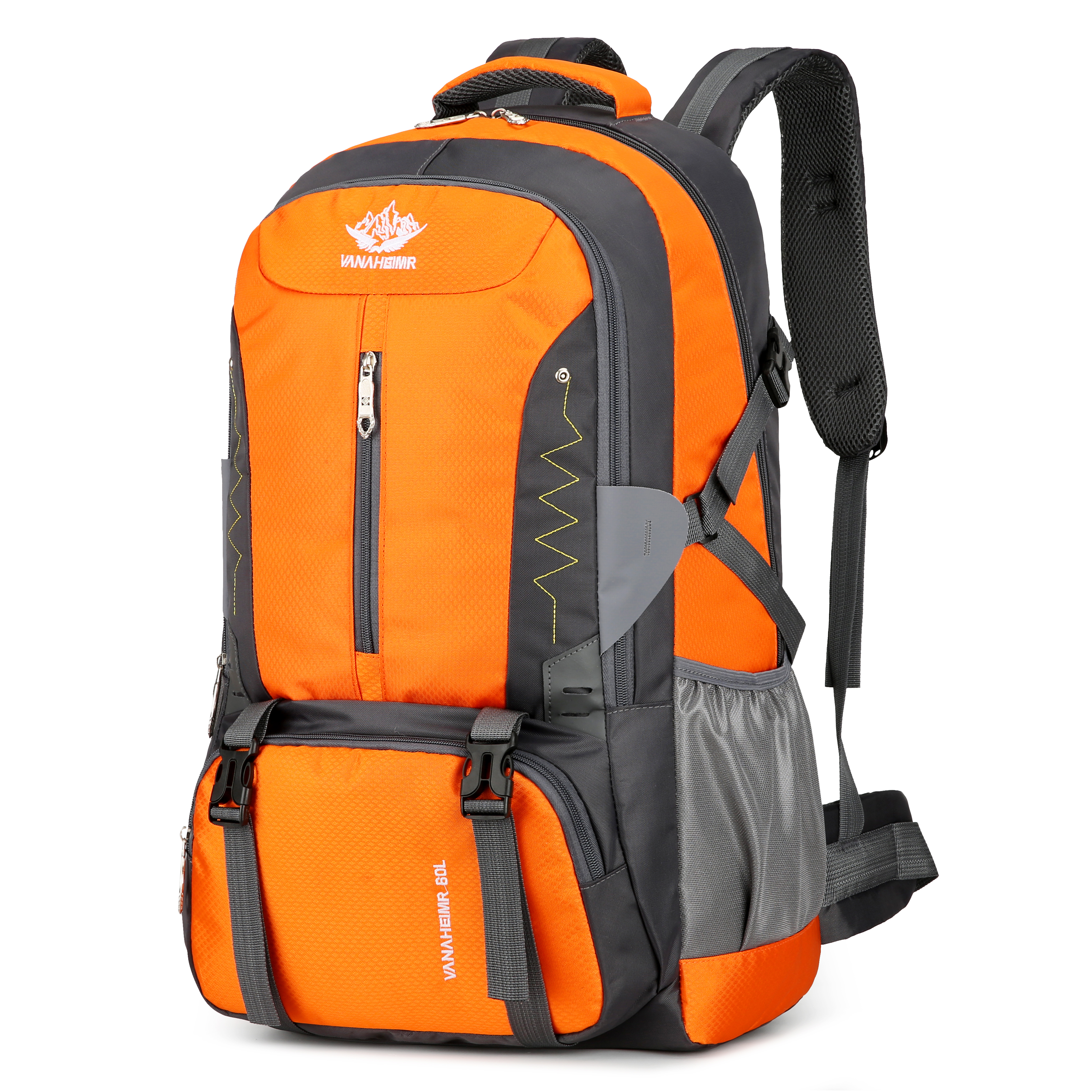 60L Wasserdichter Wanderrucksack Herren Damen Kletterrucksack Trekkingrucksack Reiserucksack ultraleichter packbarer