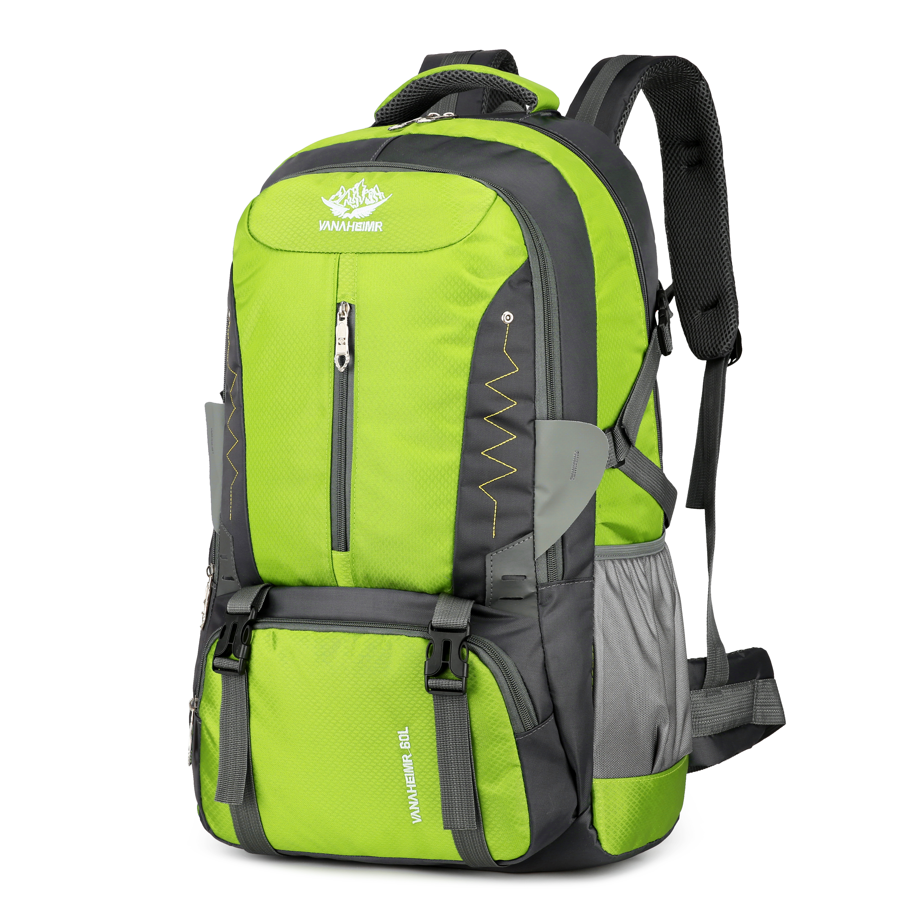 60L Wasserdichter Wanderrucksack Herren Damen Kletterrucksack Trekkingrucksack Reiserucksack ultraleichter packbarer
