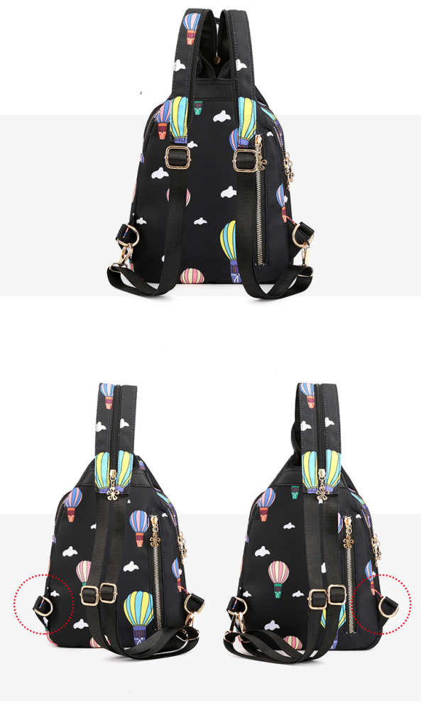 Freizeitrucksack Damen Cityrucksack Daypack Anti Diebstahl Tasche Schultertasche Nylon Wasserdicht Für Wandern Ausflüge Uni