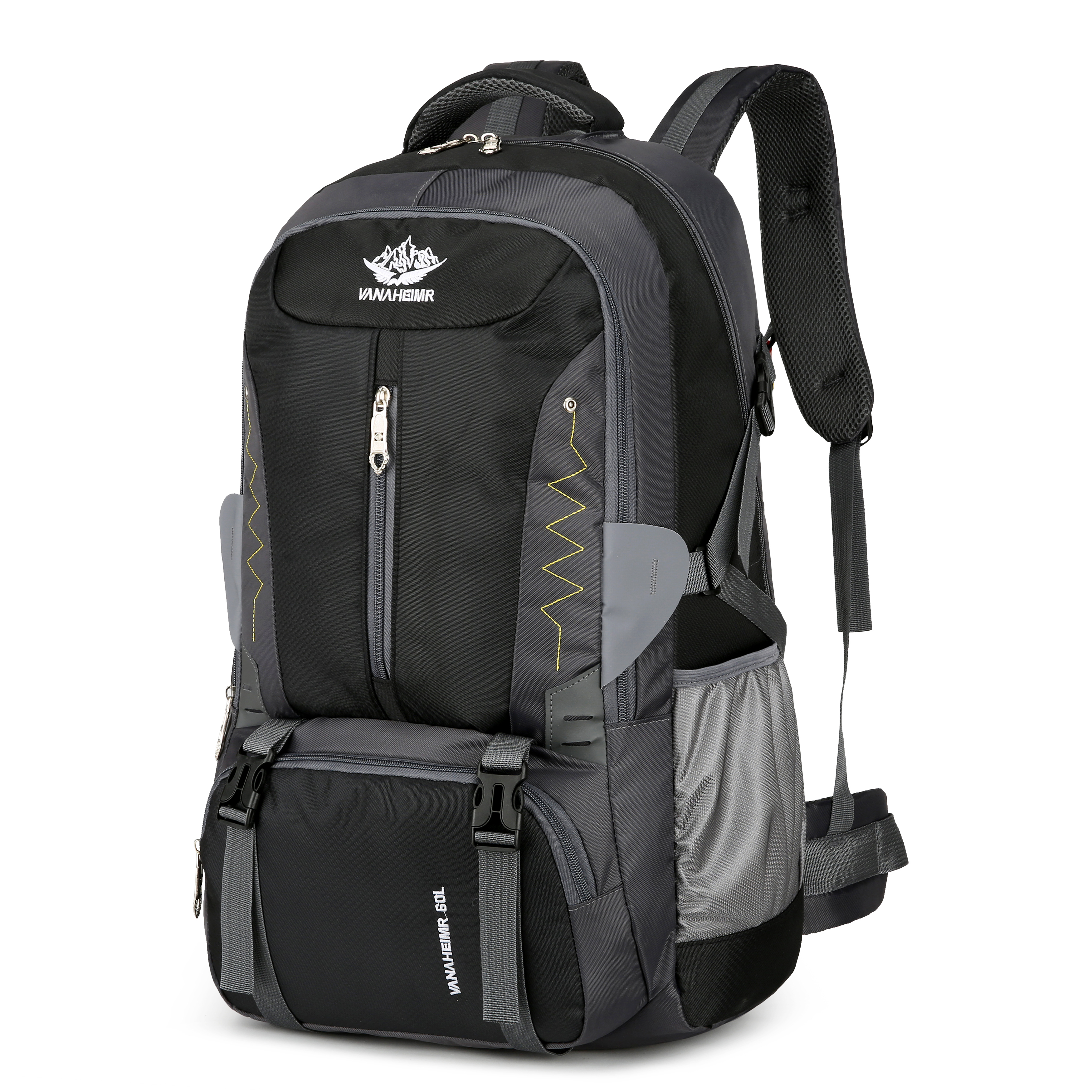 60L Wasserdichter Wanderrucksack Herren Damen Kletterrucksack Trekkingrucksack Reiserucksack ultraleichter packbarer
