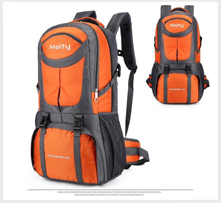 60L Wanderrucksack, MOLLE, Wasserdicht, Trekkingrucksack, Outdoor, bag, Waterproof, Reisetasche, 0.96 kg, 60 Liter, Reisetasche, 62cm * 36cm * 24cm, Daypack, Reiserucksack, Wochendtrip, Justierbar, Ergonomisch