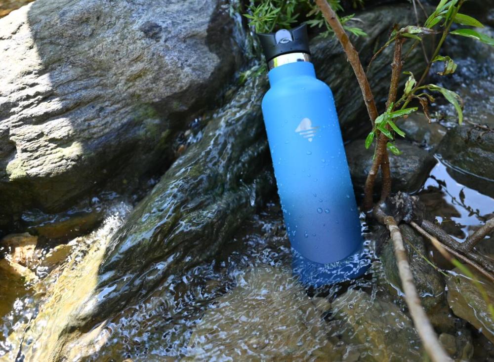 Raikou Thermoflasche Edelstahl Trinkflasche |350-500-750-1000ml (21oz)Vakuumisolierte Wasserflasche|Auslaufsichere Sportflasche mit 2Deckel|Heiß & Kalt | Standard Öffnung