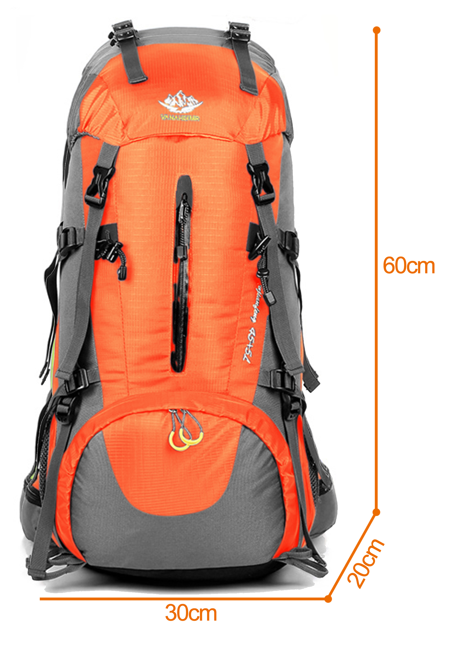 Maity Wanderrucksack 50L MOLLE, Trekkingrucksack,Wasserdicht, Reisetasche Ultralight Atmungsaktives  Tragesystem