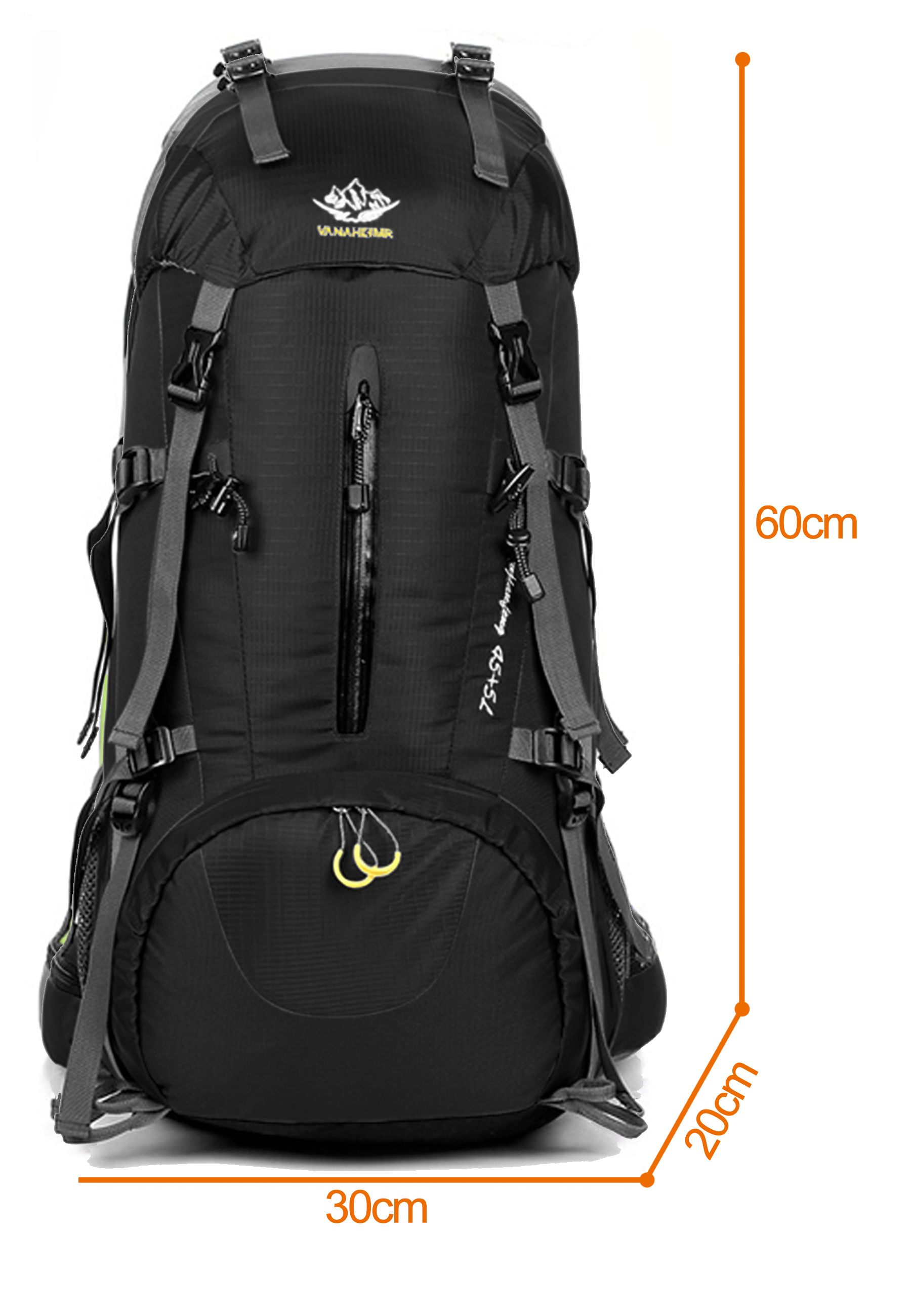 Maity Wanderrucksack 50L MOLLE, Trekkingrucksack,Wasserdicht, Reisetasche Ultralight Atmungsaktives  Tragesystem
