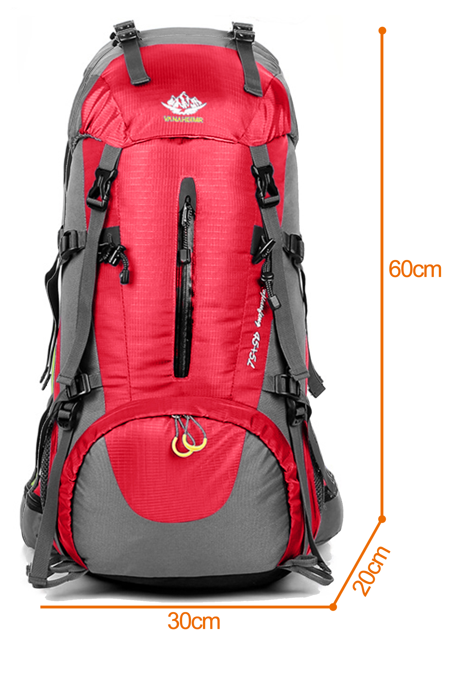 Maity Wanderrucksack 50L MOLLE, Trekkingrucksack,Wasserdicht, Reisetasche Ultralight Atmungsaktives  Tragesystem