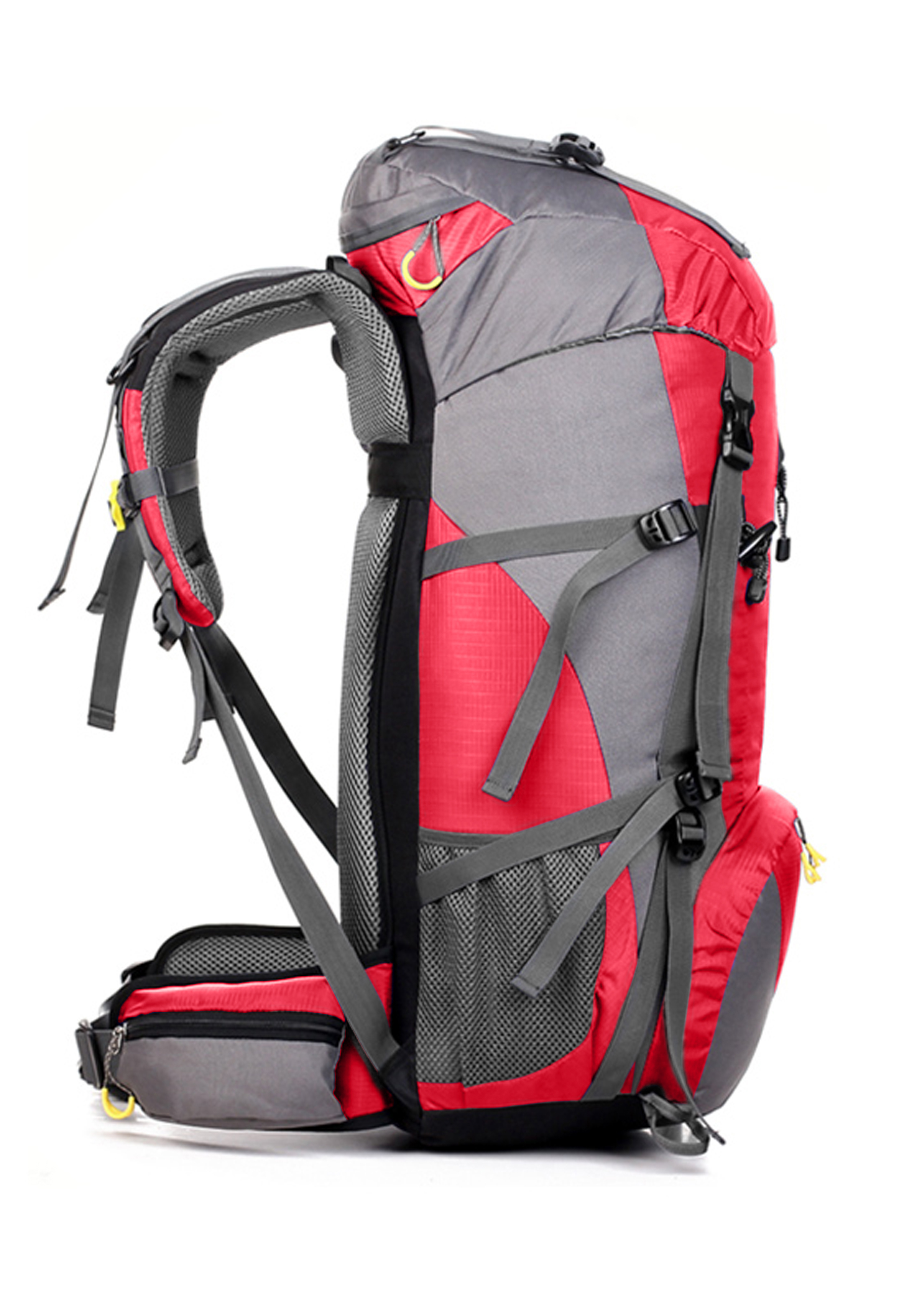 Maity Wanderrucksack 50L MOLLE, Trekkingrucksack,Wasserdicht, Reisetasche Ultralight Atmungsaktives  Tragesystem