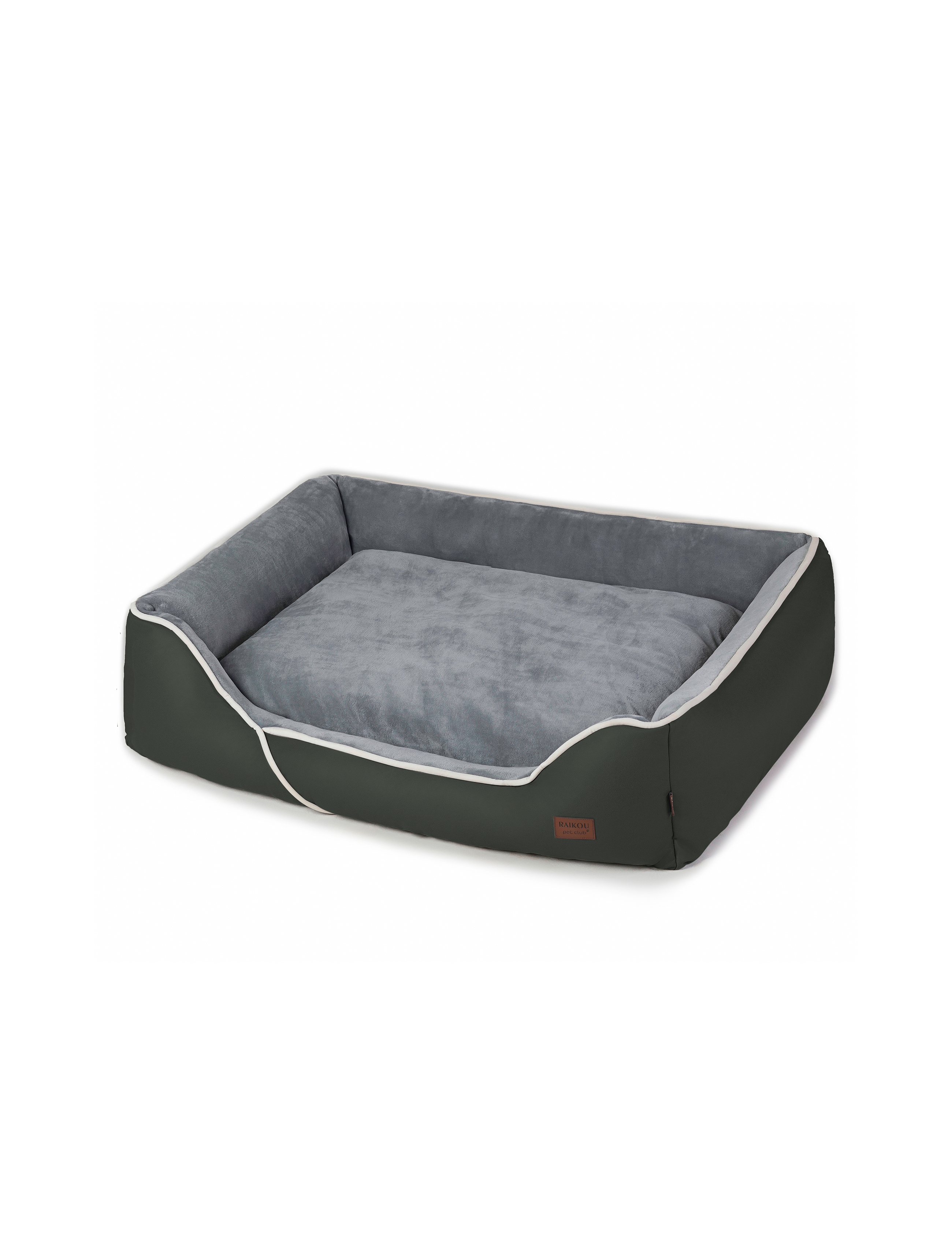 Hundebett in 3 Größen und 6 Farben – rutschfest, waschbar, hoher Rand, Baumwollmischgewebe