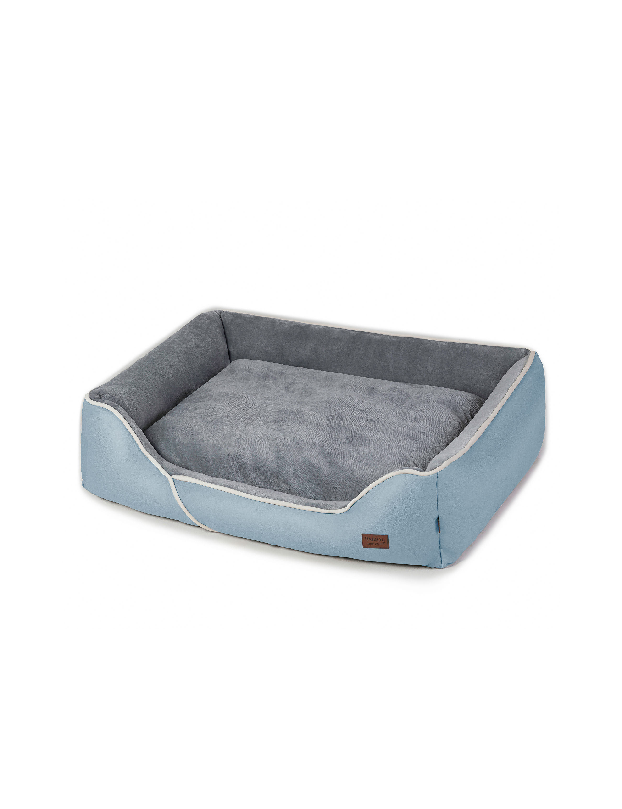Hundebett in 3 Größen und 6 Farben – rutschfest, waschbar, hoher Rand, Baumwollmischgewebe