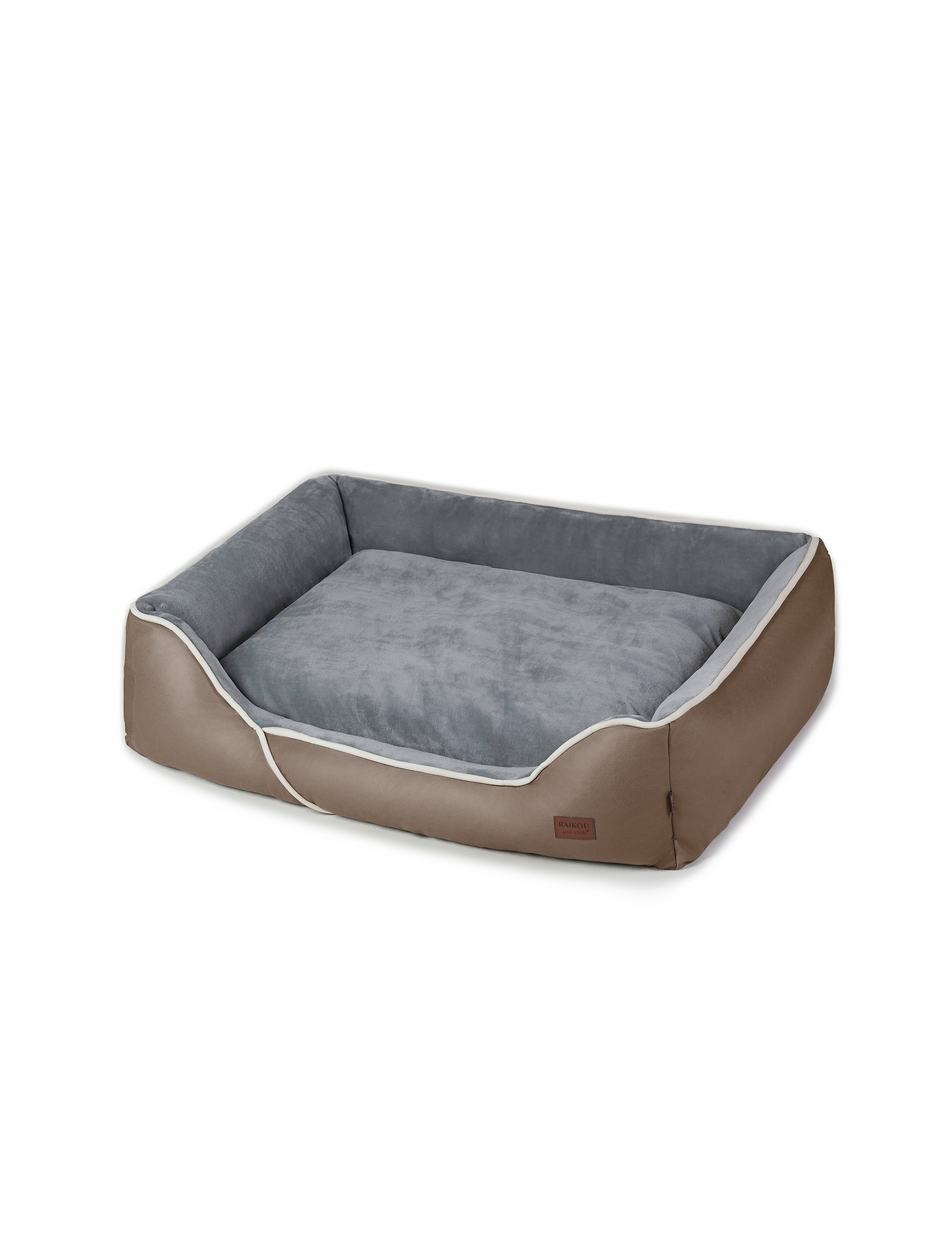 Hundebett in 3 Größen und 6 Farben – rutschfest, waschbar, hoher Rand, Baumwollmischgewebe
