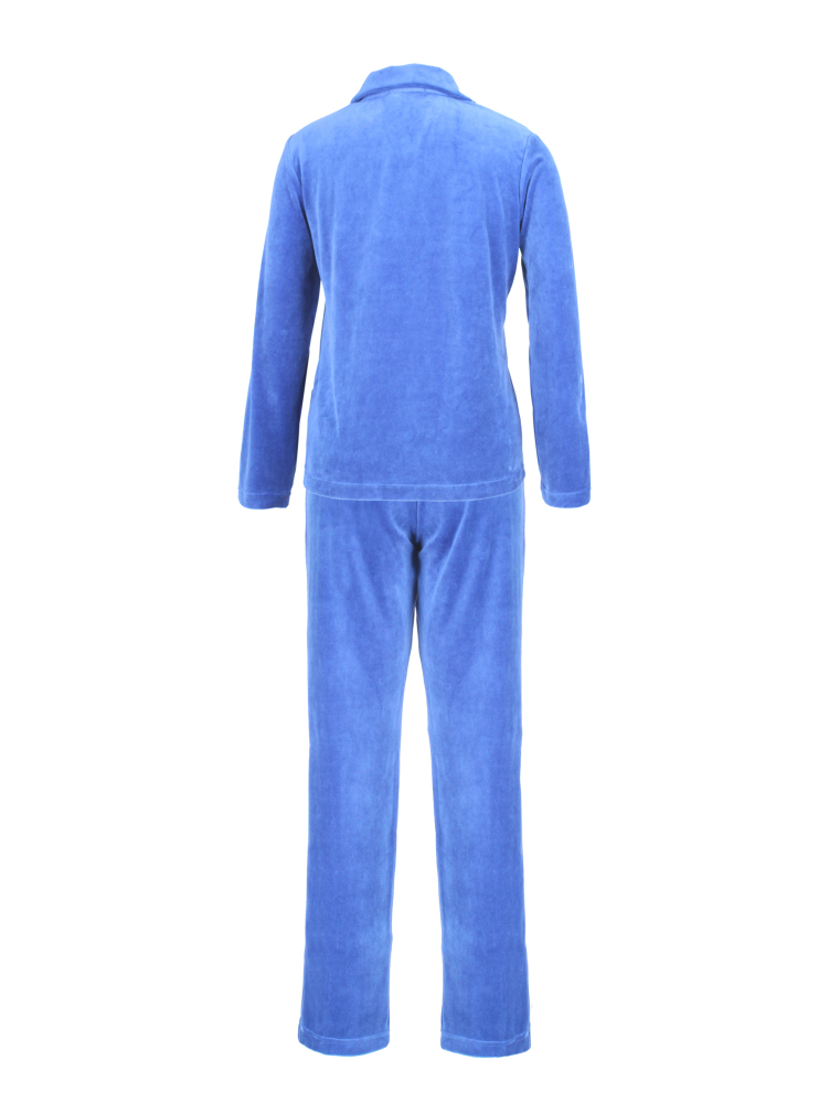 DESEN Damen Velours Nicki Freizeitanzug Fitnessanzug Hausanzug Jogginganzug Nicki-Anzug mit Reißverschluss und Glitzersteinen