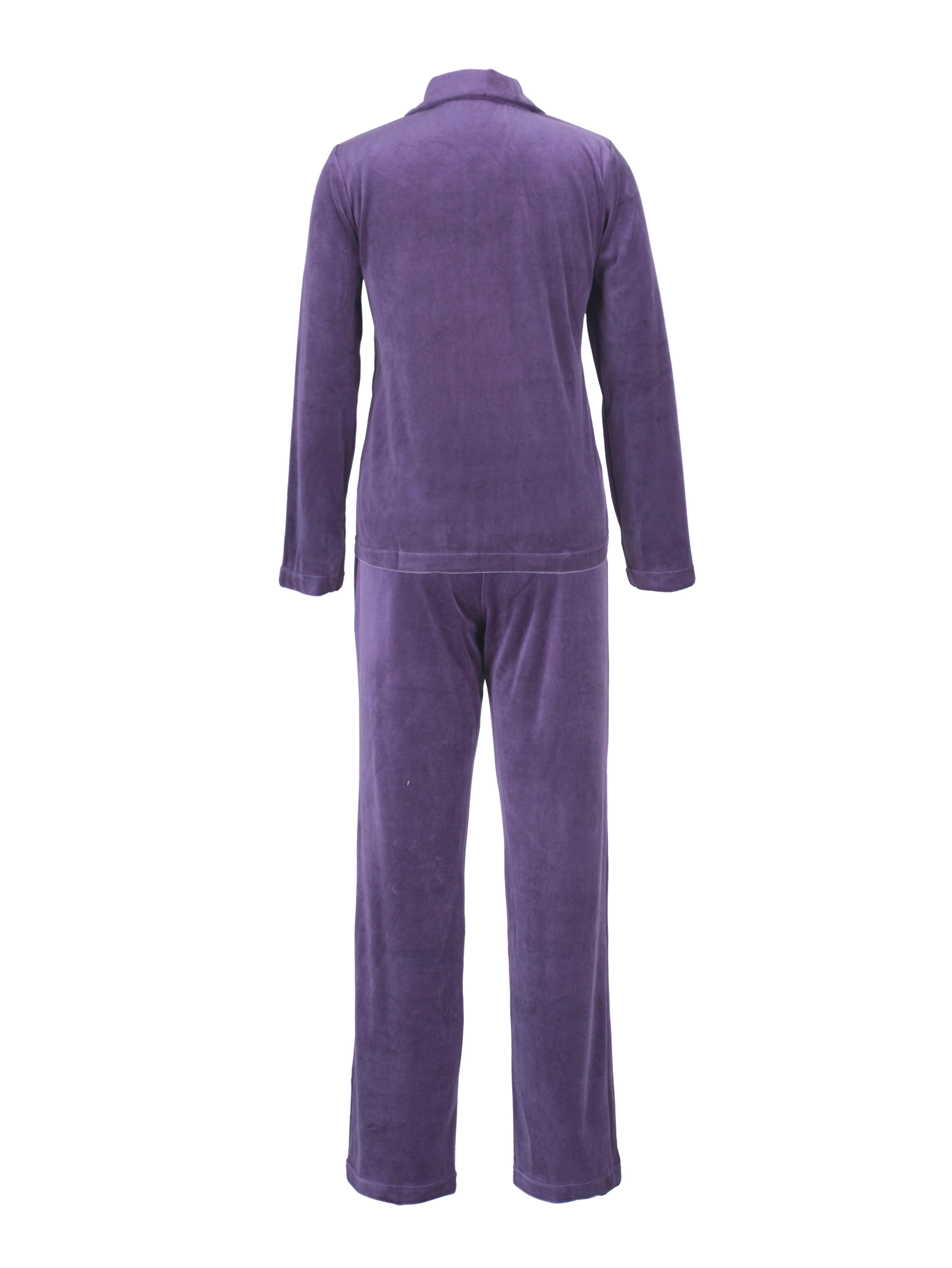 DESEN Damen Velours Nicki Freizeitanzug Fitnessanzug Hausanzug Jogginganzug Nicki-Anzug mit Reißverschluss und Glitzersteinen