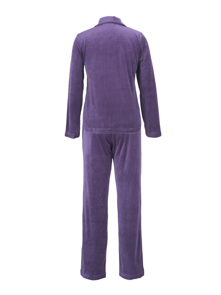 DESEN Damen Velours Nicki Freizeitanzug Fitnessanzug Hausanzug Jogginganzug Nicki-Anzug mit Reißverschluss und Glitzersteinen