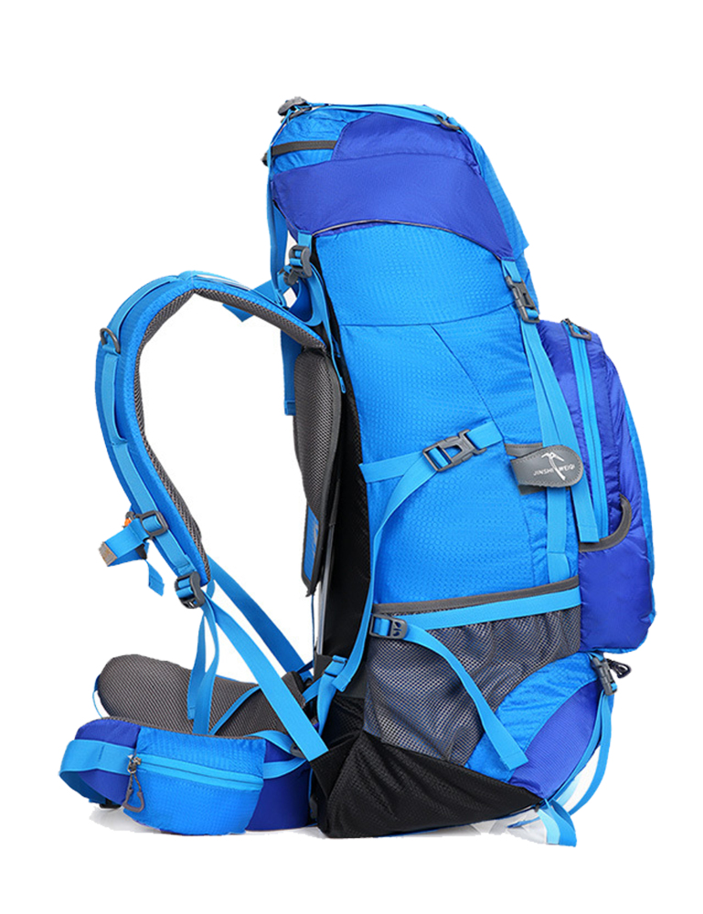 Wanderrucksack, MOLLE, Wasserdicht, Trekkingrucksack, Outdoor, bag, Waterproof, Trageunterstützung aus Aluminiumlegierung, Reisetasche, 1,65 kg, 80 Liter, 80cm * 30cm * 40cm