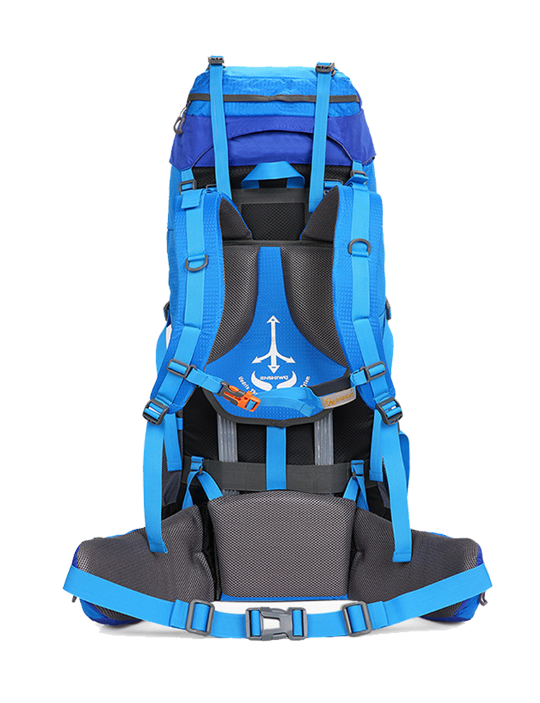 Wanderrucksack, MOLLE, Wasserdicht, Trekkingrucksack, Outdoor, bag, Waterproof, Trageunterstützung aus Aluminiumlegierung, Reisetasche, 1,65 kg, 80 Liter, 80cm * 30cm * 40cm