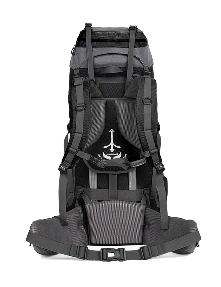 Wanderrucksack, MOLLE, Wasserdicht, Trekkingrucksack, Outdoor, bag, Waterproof, Trageunterstützung aus Aluminiumlegierung, Reisetasche, 1,65 kg, 80 Liter, 80cm * 30cm * 40cm