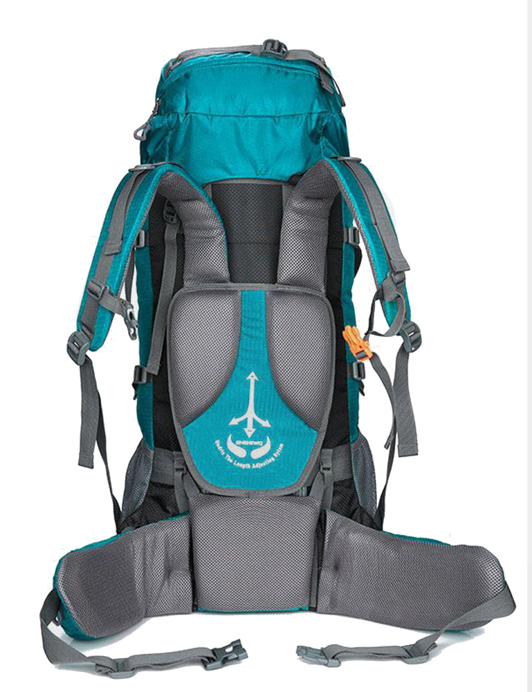 Wanderrucksack, MOLLE, Wasserdicht, Trekkingrucksack, Outdoor, bag, Waterproof, Trageunterstützung aus Aluminiumlegierung, Reisetasche, 1,65 kg, 80 Liter, 80cm * 30cm * 40cm