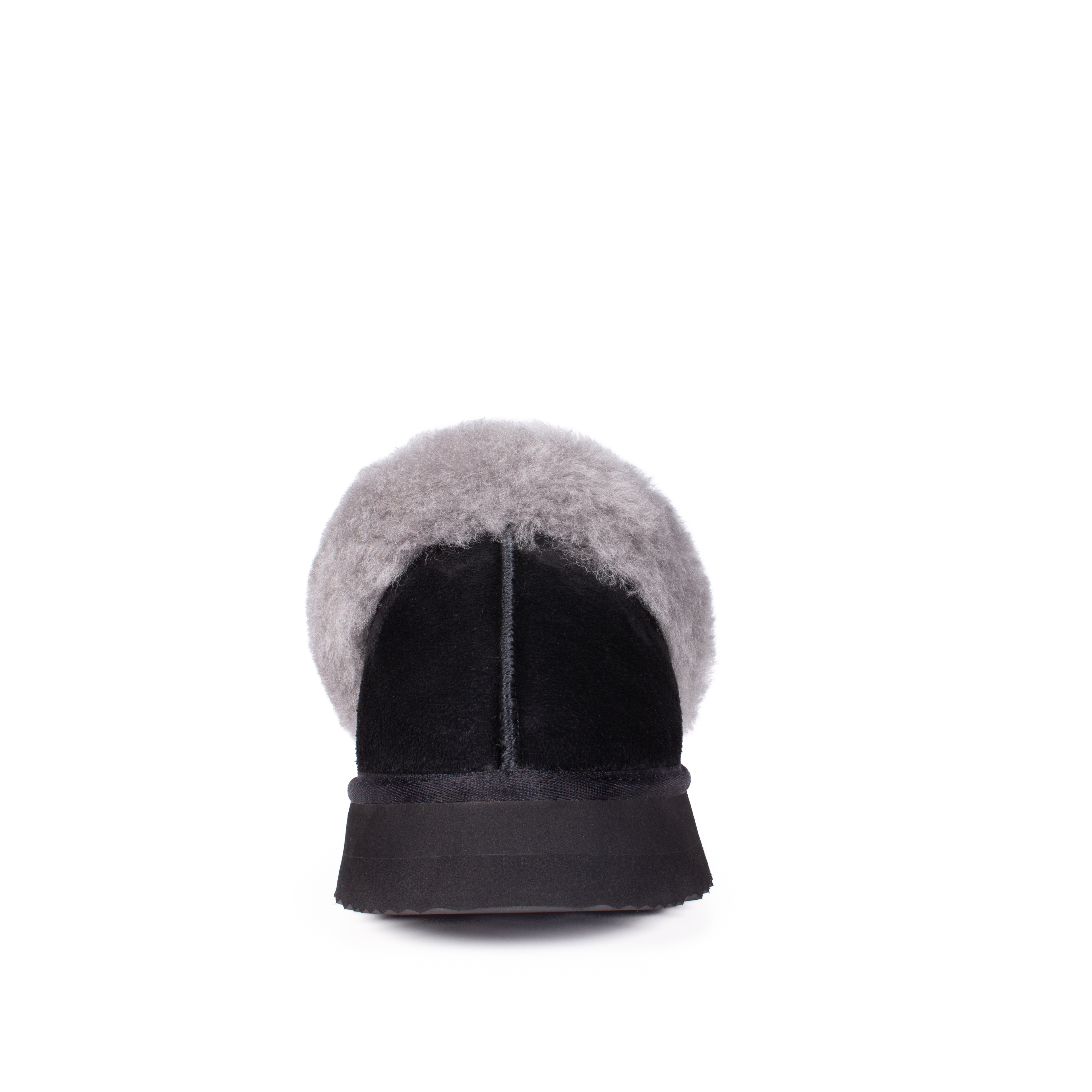 Parfeying Damen-Pantoletten aus Lamm- und Schaffell mit Plateau, Memory-Schaum-Lammfell Neuester Street Style Modeschuh für drinnen und draußen