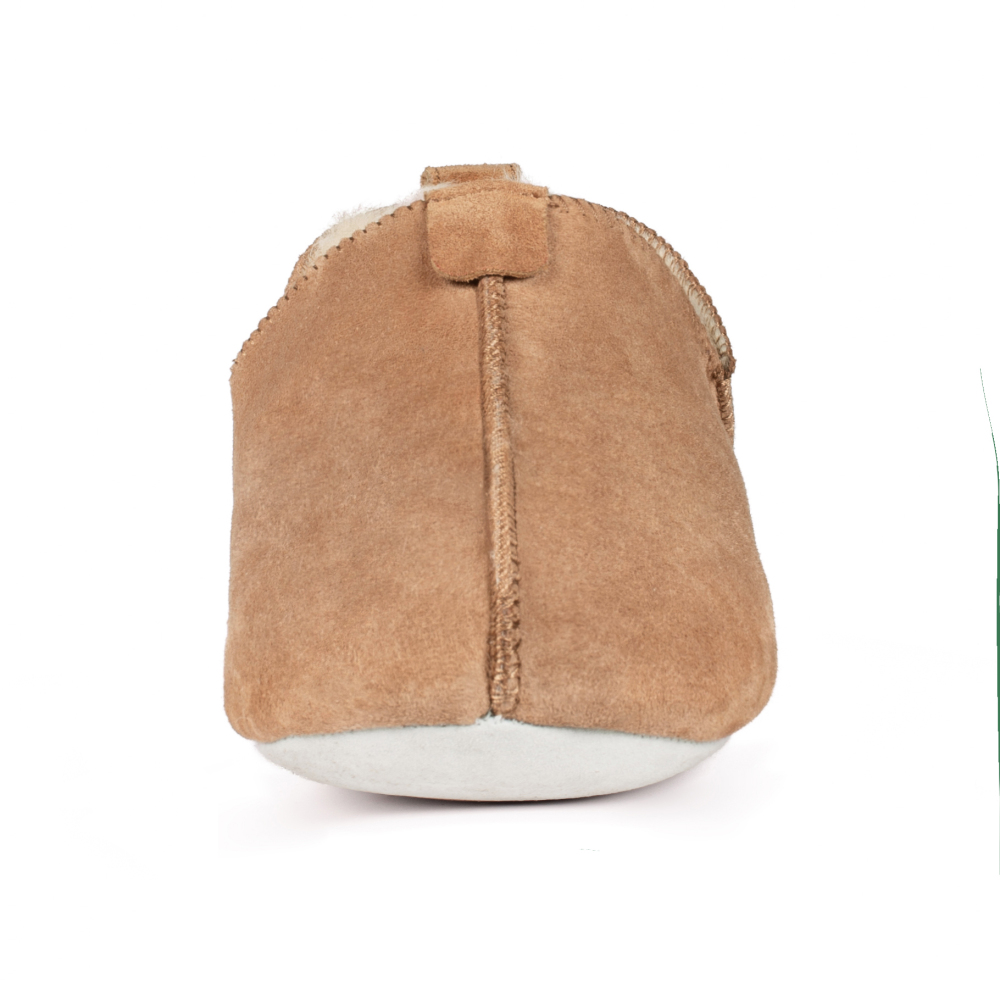 Parfeying Unisex-Hausschuhe aus Lamm- und Schaffell mit weicher Sohle für Herren