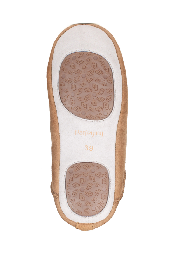 Parfeying Unisex-Hausschuhe aus Lamm- und Schaffell mit weicher Sohle für Herren