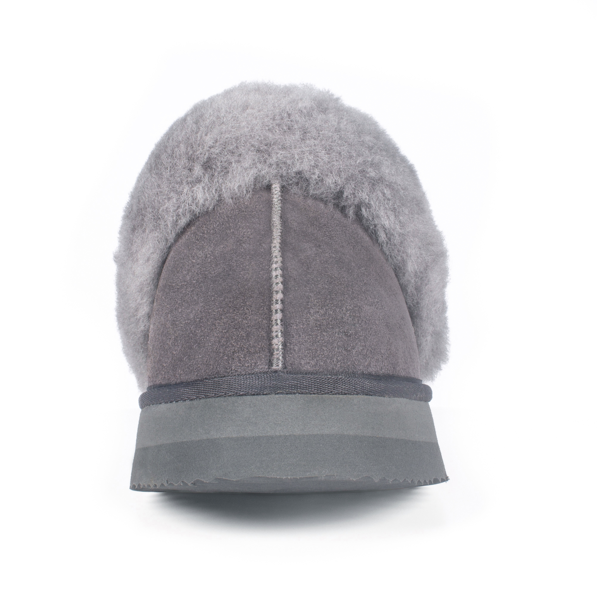 Parfeying Damen-Pantoletten aus Lamm- und Schaffell mit Plateau, Memory-Schaum-Lammfell Neuester Street Style Modeschuh für drinnen und draußen