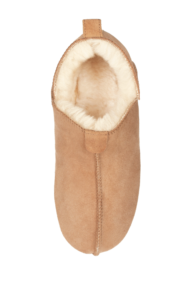 Parfeying Unisex-Hausschuhe aus Lamm- und Schaffell mit weicher Sohle für Herren