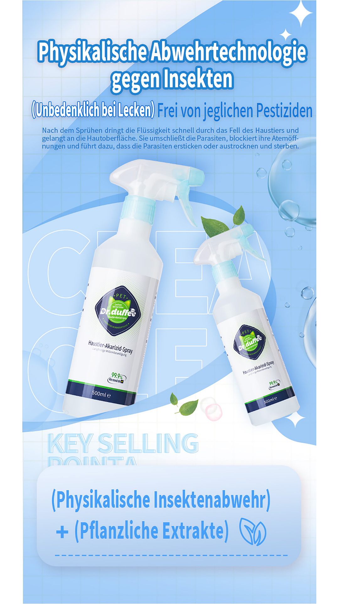 Dr. Duffee Milbenspray Effektive Milbenabwehr mit sofortiger Wirkung
