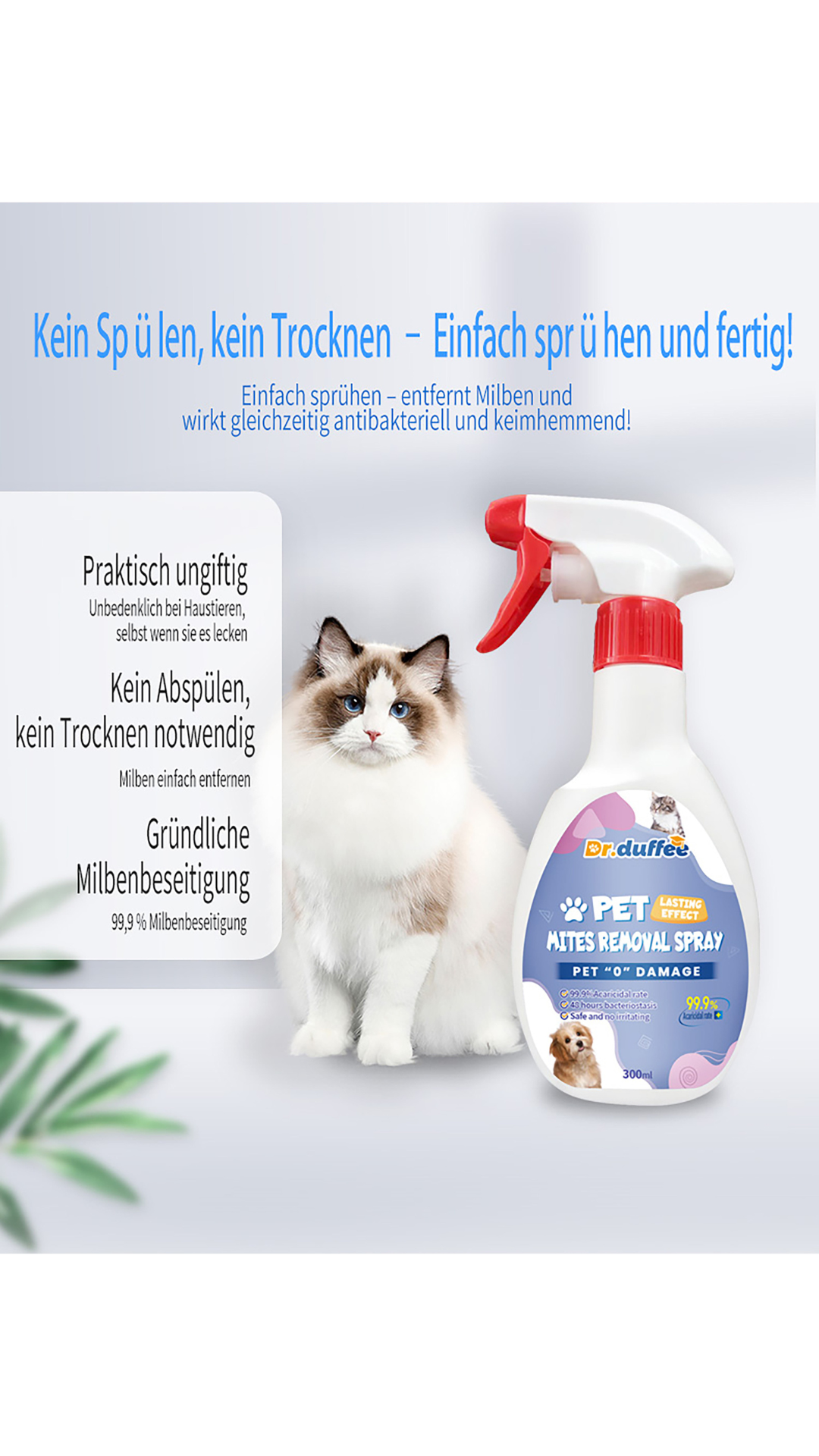 Dr. Duffee Milbenspray Effektive Milbenabwehr mit sofortiger Wirkung
