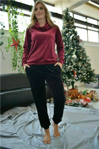 RAIKOU Schlafanzug Damen Trainingsanzug Jogginganzug Fitnessanzug mit Strassstenen