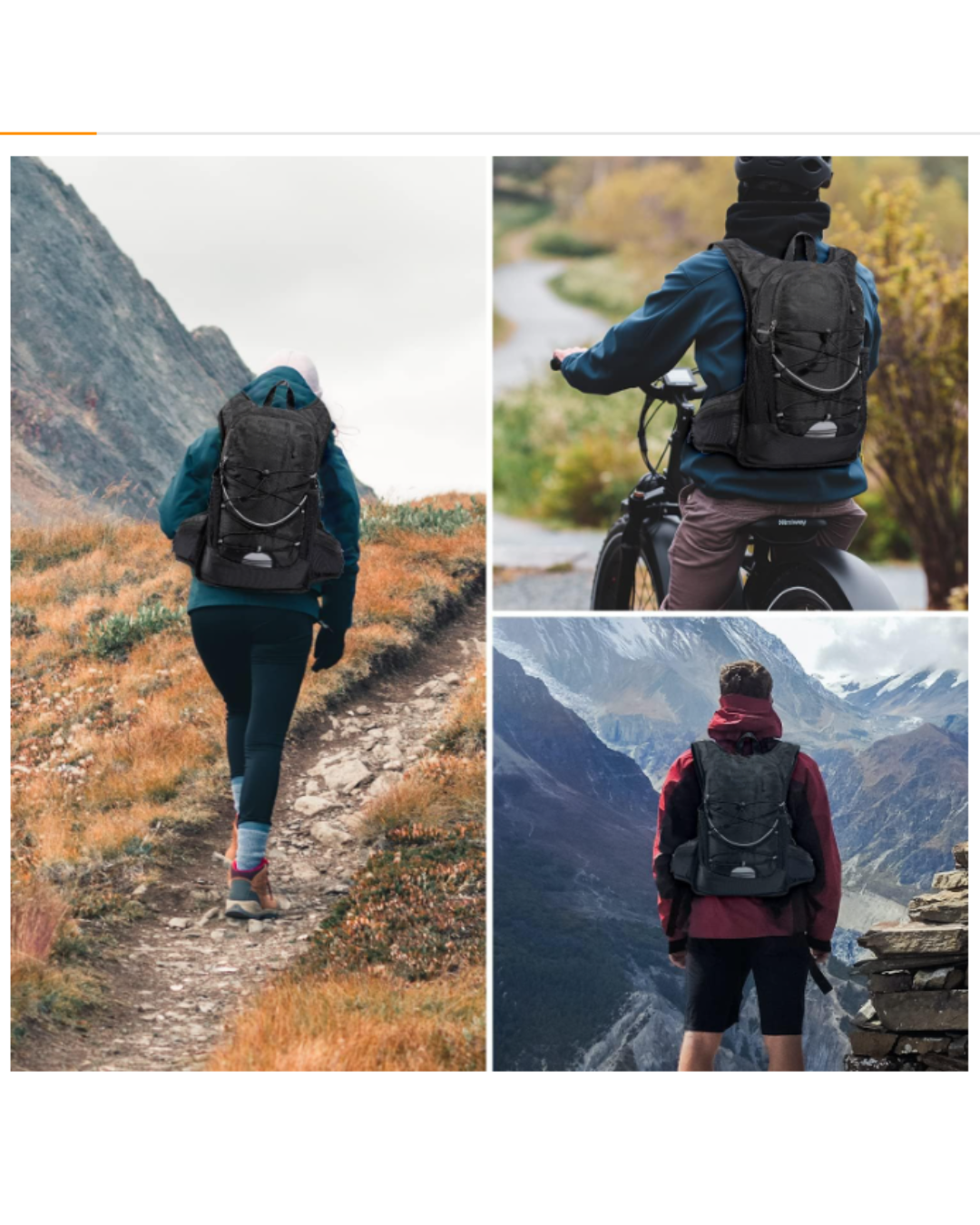15L Trinkrucksack – Isolierter Trinkrucksack mit 2L Wasserblase für Laufen, Wandern, Radfahren & mehr