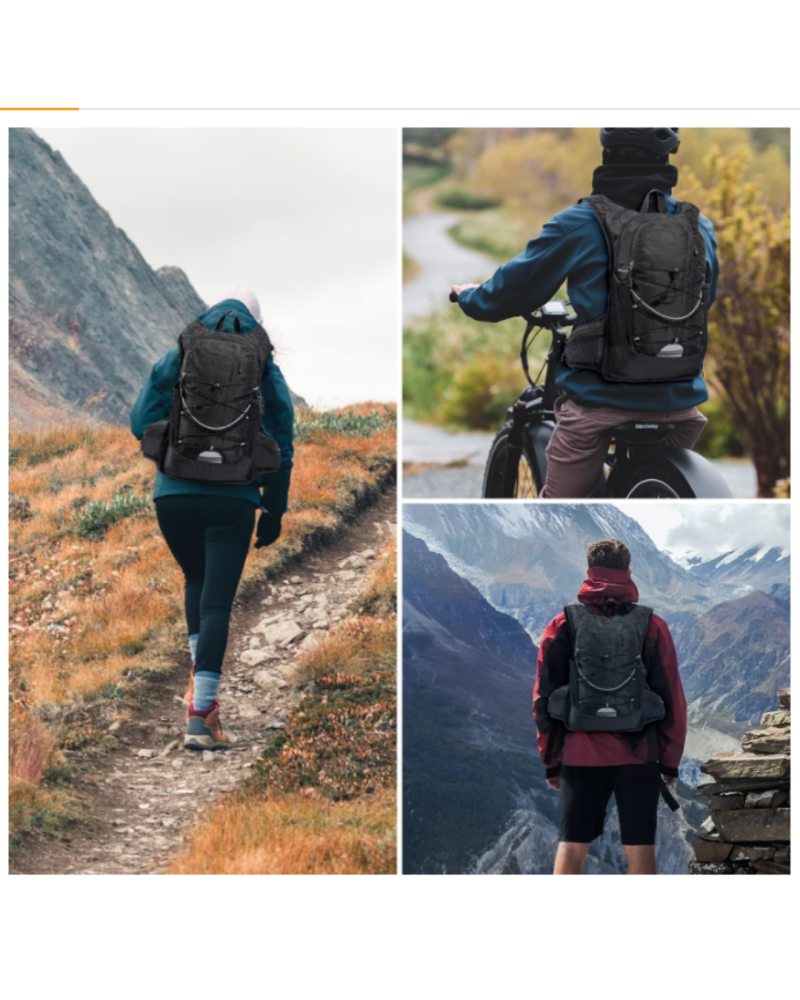 15L Trinkrucksack – Isolierter Trinkrucksack mit 2L Wasserblase für Laufen, Wandern, Radfahren & mehr