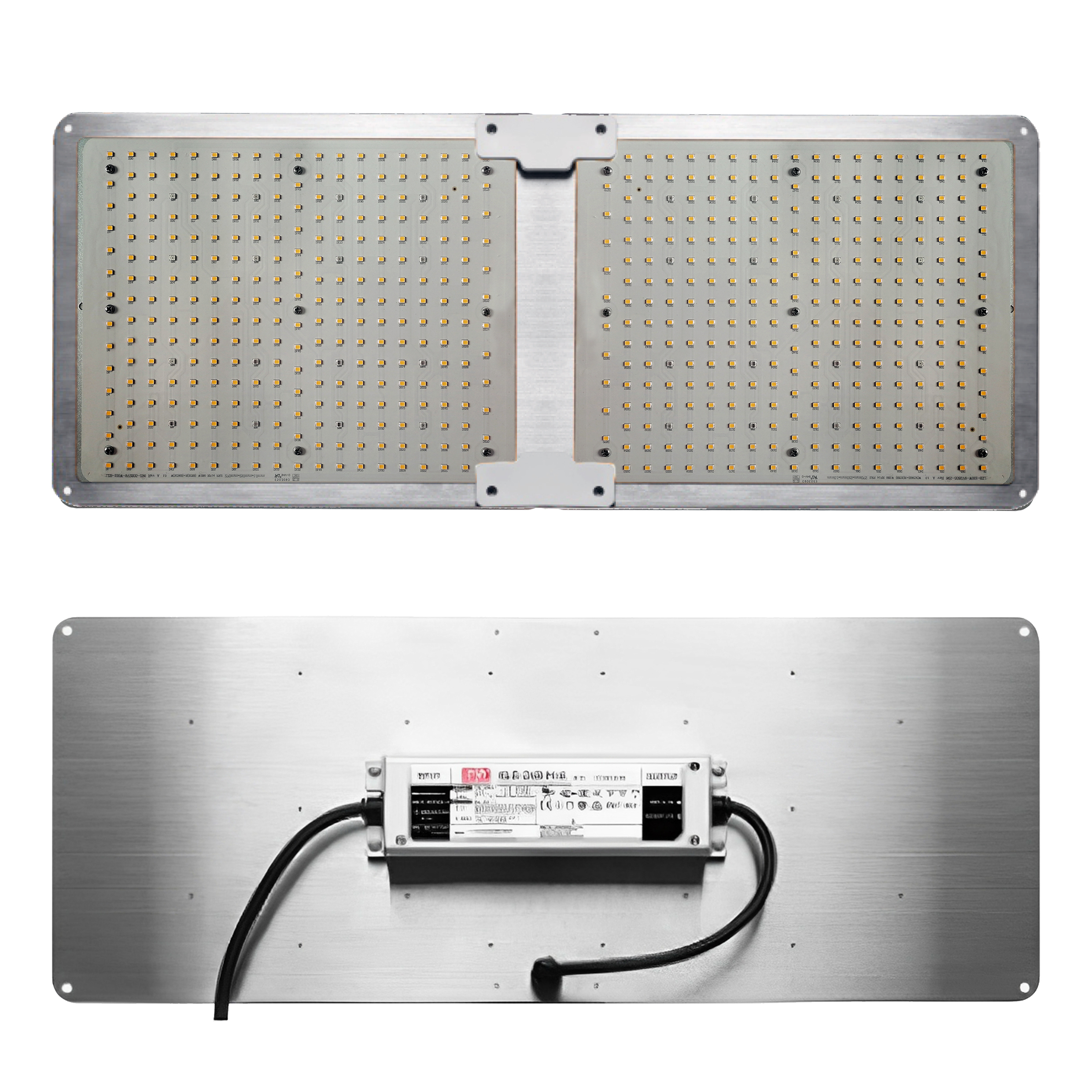 Doppelte Vollspektrum LED-Pflanzenlampe – 240W dimmbares Pflanzenlicht mit 660NM Tiefrot & 3000K Warmweiß, ideal für große Anbauflächen, Indoor-Gärten, Gewächshäuser & Hydrokulturen