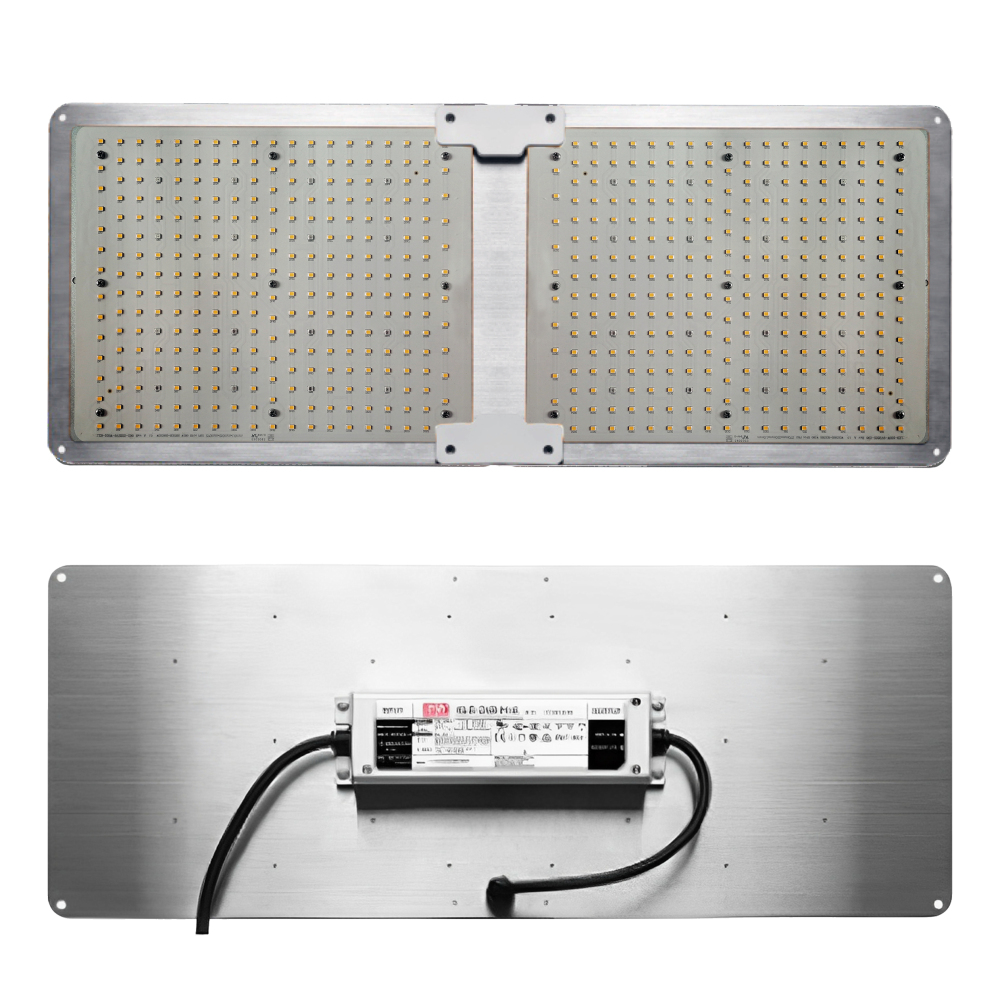 Doppelte Vollspektrum LED-Pflanzenlampe – 240W dimmbares Pflanzenlicht mit 660NM Tiefrot & 3000K Warmweiß, ideal für große Anbauflächen, Indoor-Gärten, Gewächshäuser & Hydrokulturen