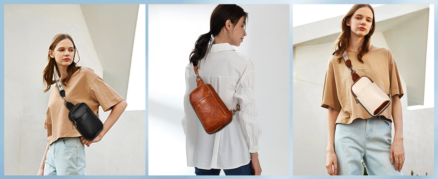 Damen Brusttasche – Stilvolle und praktische Schultertasche für Reisen, Wandern, Radfahren & Shopping