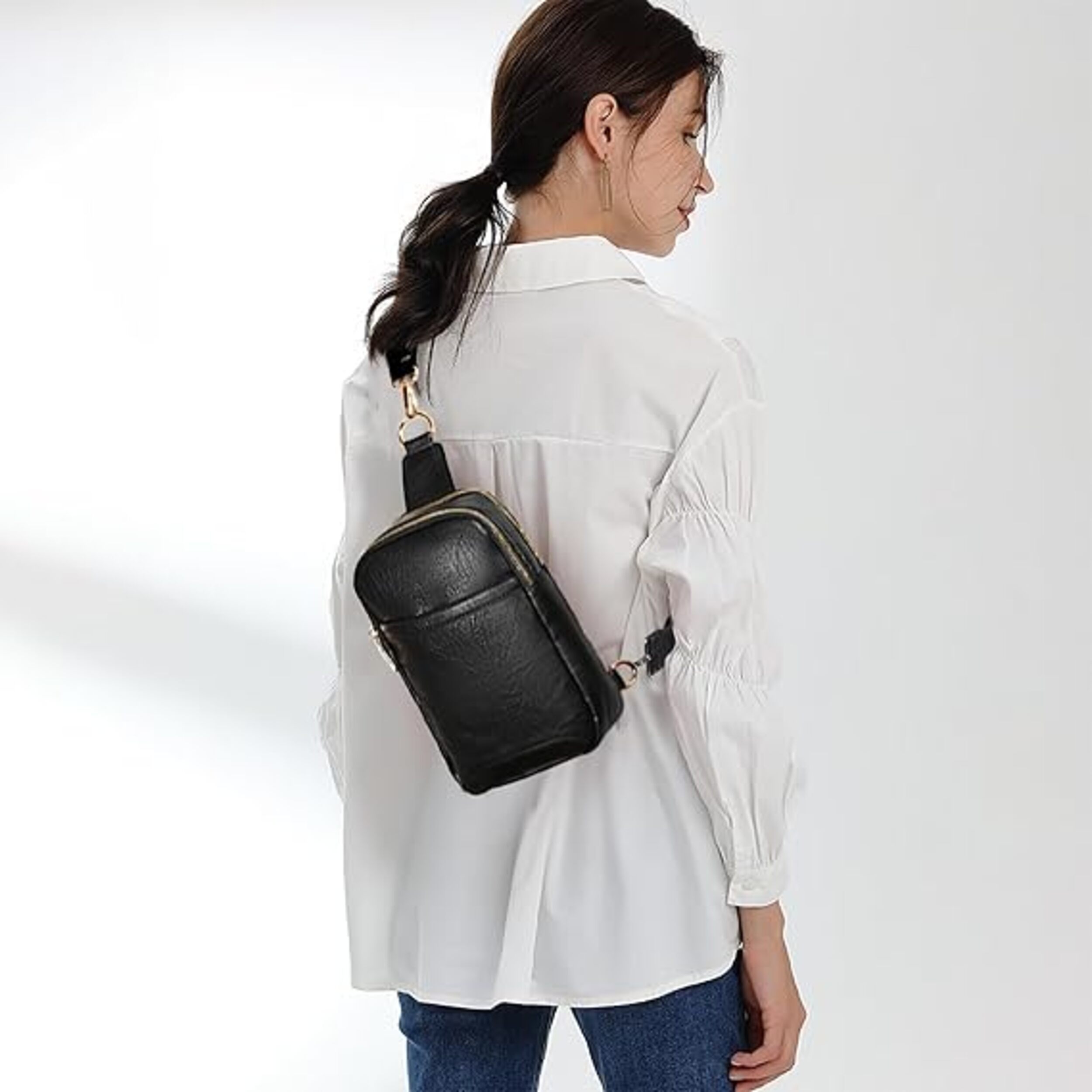 Damen Brusttasche – Stilvolle und praktische Schultertasche für Reisen, Wandern, Radfahren & Shopping
