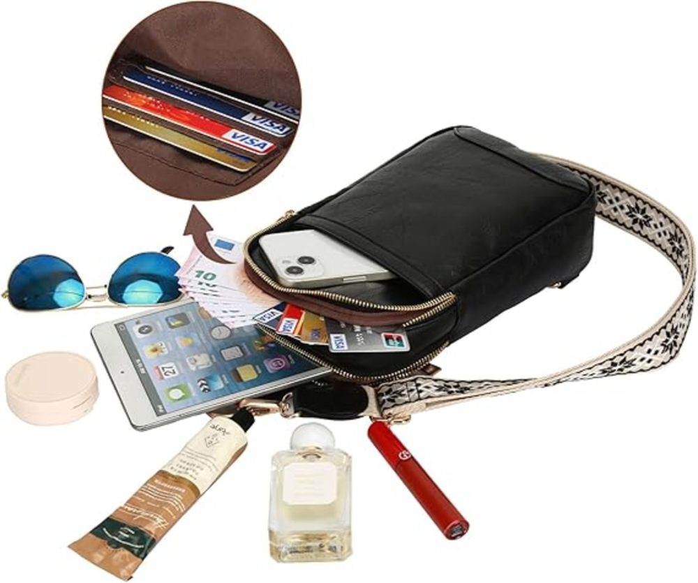 Damen Brusttasche – Stilvolle und praktische Schultertasche für Reisen, Wandern, Radfahren & Shopping
