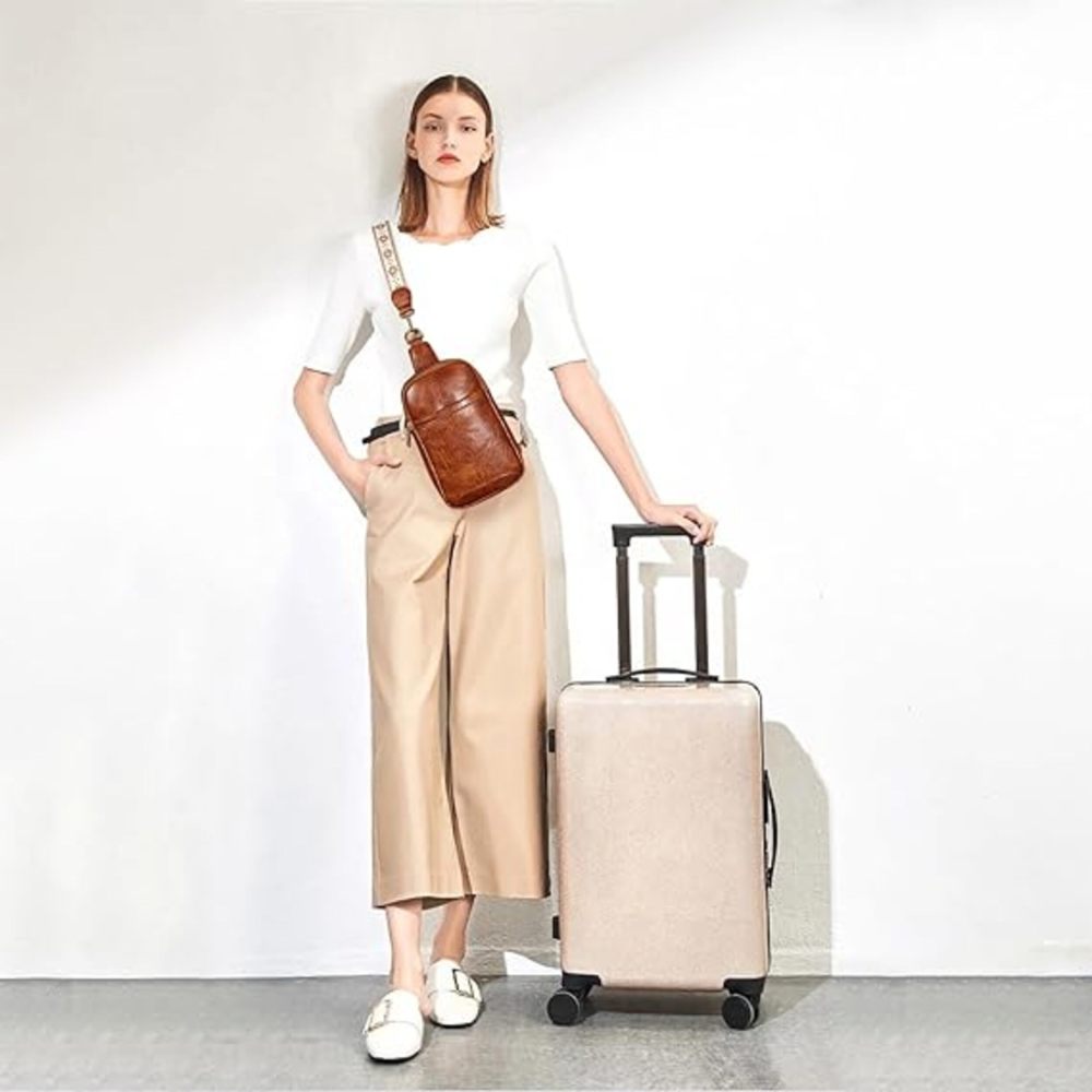 Damen Brusttasche – Stilvolle und praktische Schultertasche für Reisen, Wandern, Radfahren & Shopping