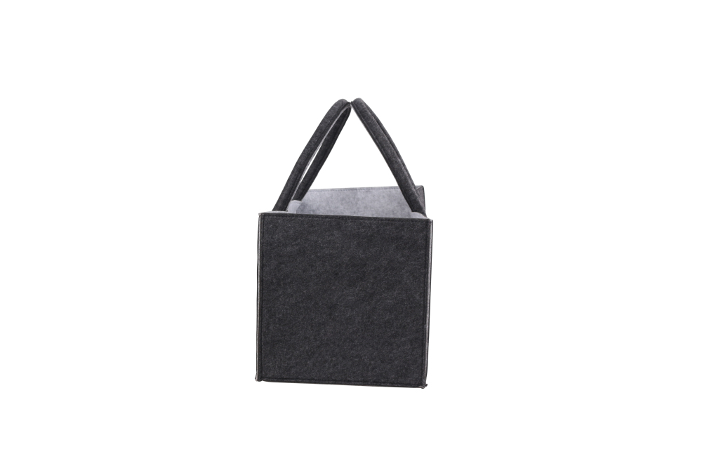 Kirin KULT Filz-Tasche Hochwertige Einkaufstasche, Strandtasche，Badetasche, Henkeltasche，Zeitungskorb, Filzkorb, Einkaufskorb, Kaminholztasche， Zeitungsständer auch für Garten Picknick Strand，vielseitige Tragetasche zur Spielzeug Aufbewahrung Handtasche